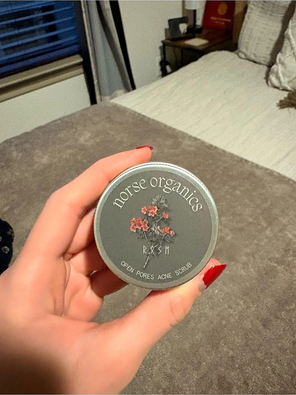 Nose Organics R.E.S.M. Floral Blush in Gray & Red NWT